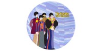 Ensemble Beatles de 4 assiettes en céramique de 10" Yellow Submarine
